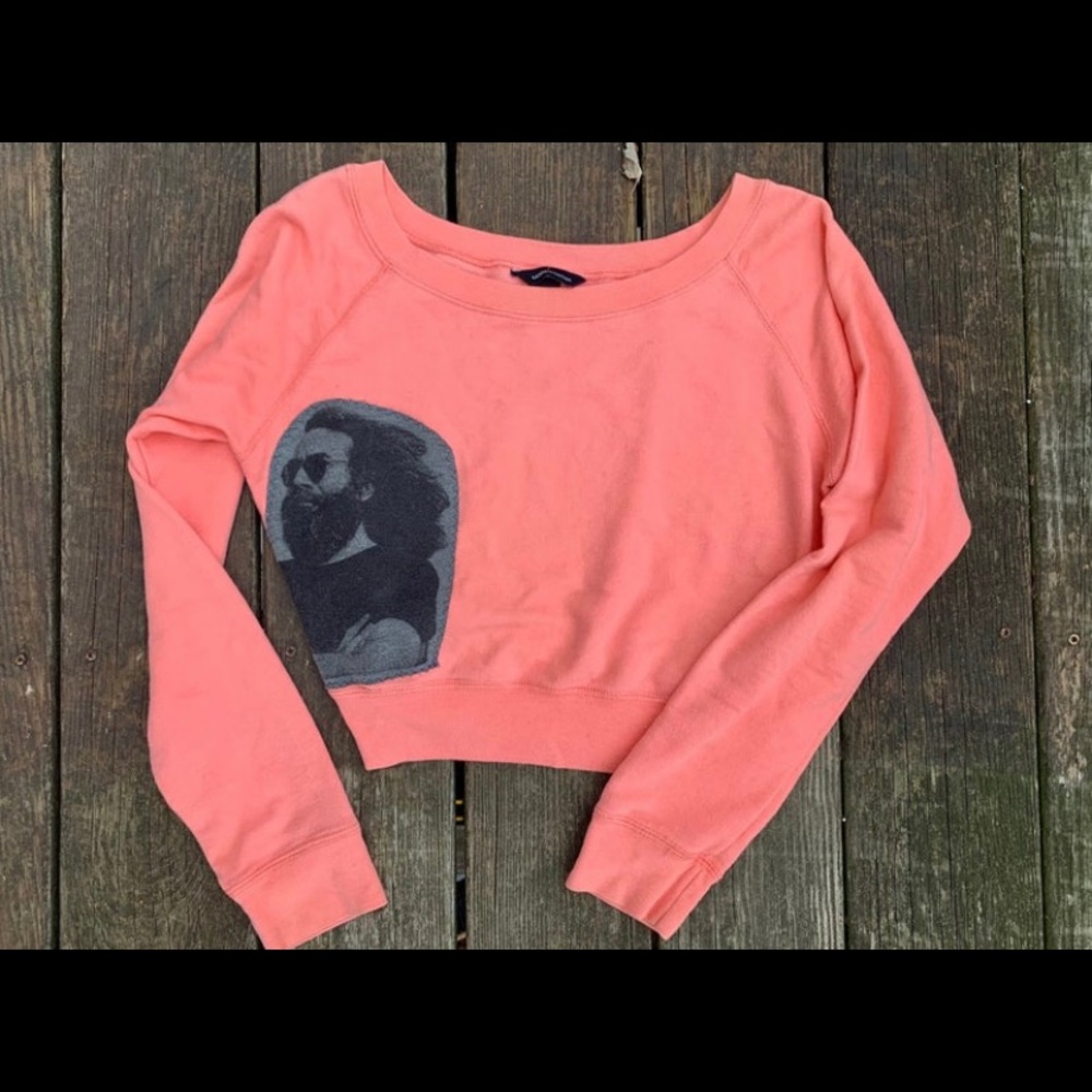 Jerry Garcia Handsewn Longsleeve Crop Shirt